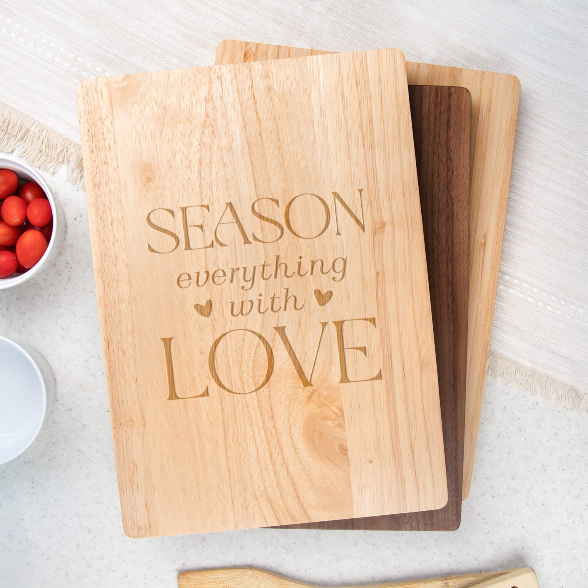 Season Everything with Love Maple Bread Board | 904 Custom