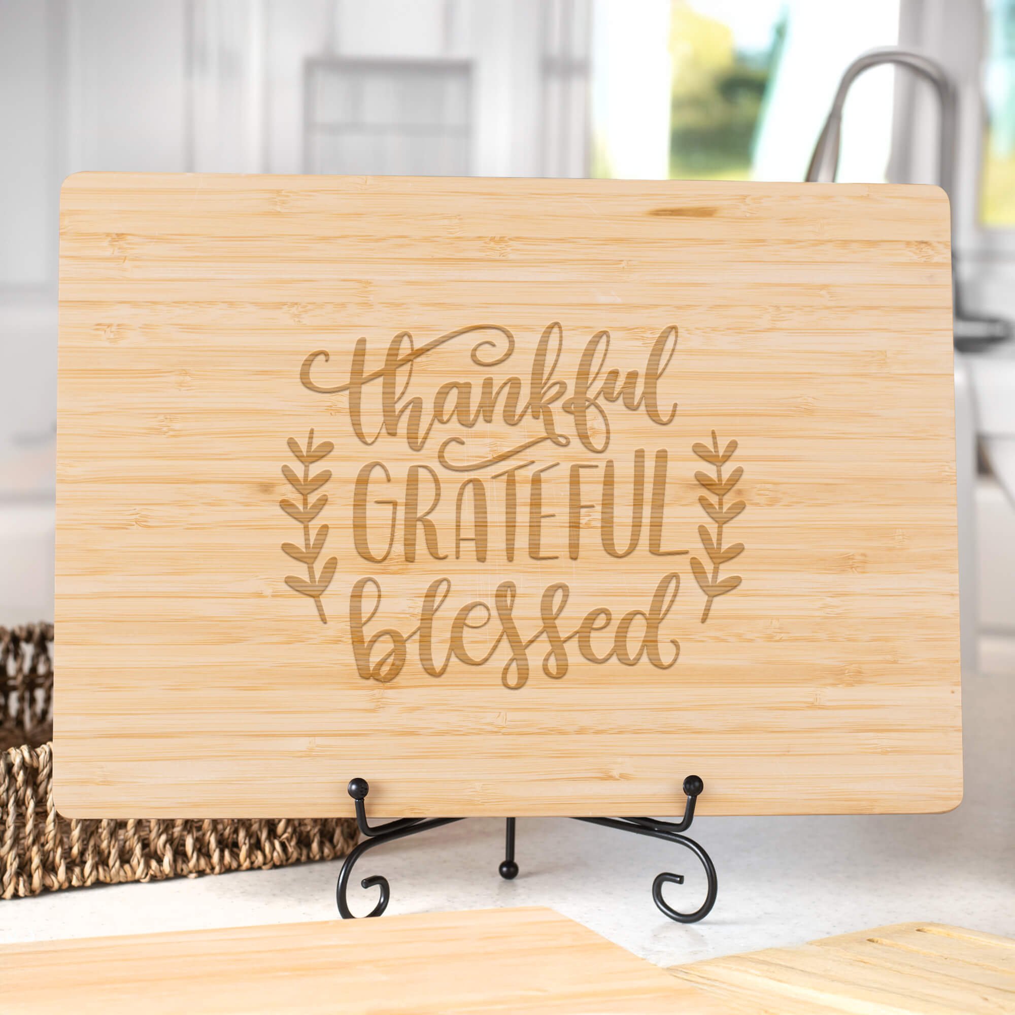 Thankful Bamboo Cutting Board | 904 Custom