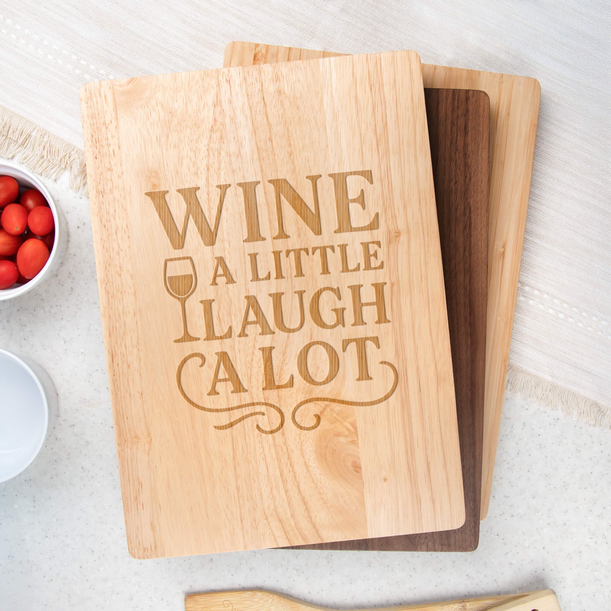 Wine a Little Maple Bread Board