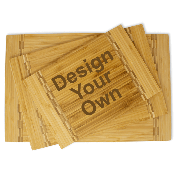 Personalize Your Own Rectangular Inlaid Cutting board | Horizontal