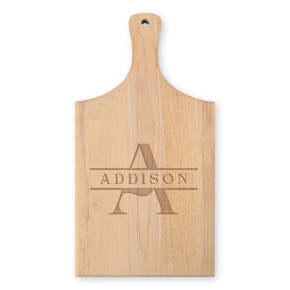Custom Paddle Monogram Cutting Board