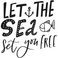 Download Let the Sea Set You Free Craft Stamp | 904 Custom