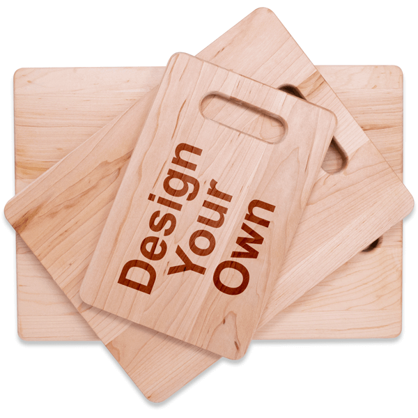 Personalize Your Own Maple Finish Cutting Board (Horizontal)