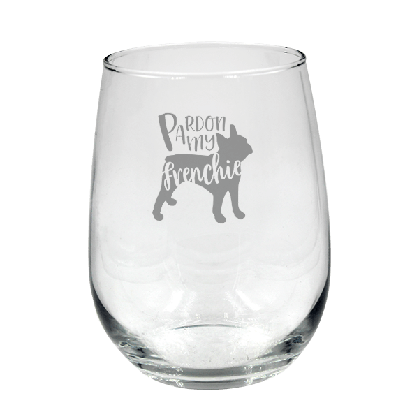 bulldog wine glasses