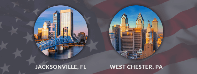 Jacksonville, Austin, Salem